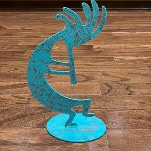 Kokopelli 1993 The Metal man sun dancer flute decorative accent